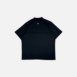 Noir Mock Neck Polo