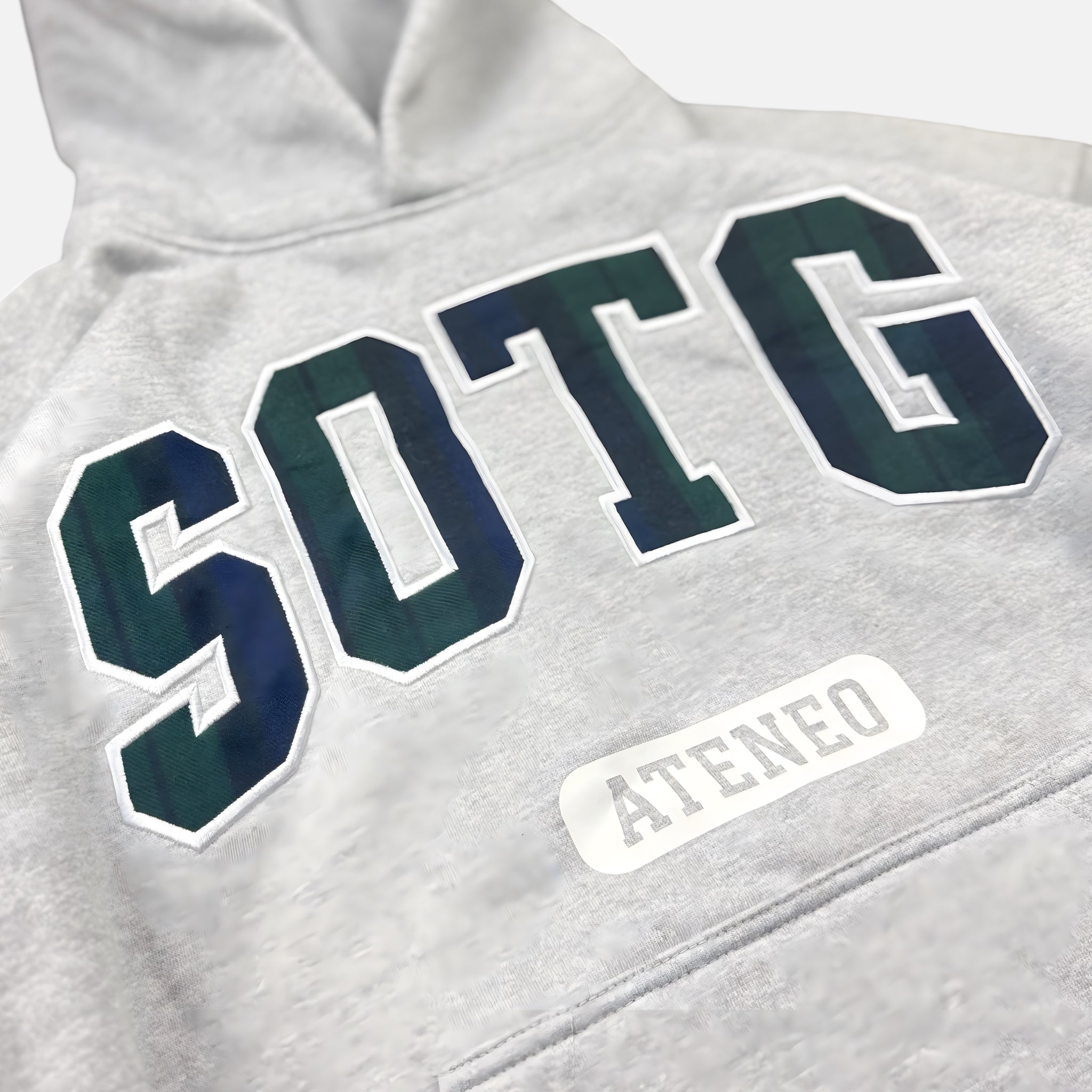 Appliqué Check Hoodie