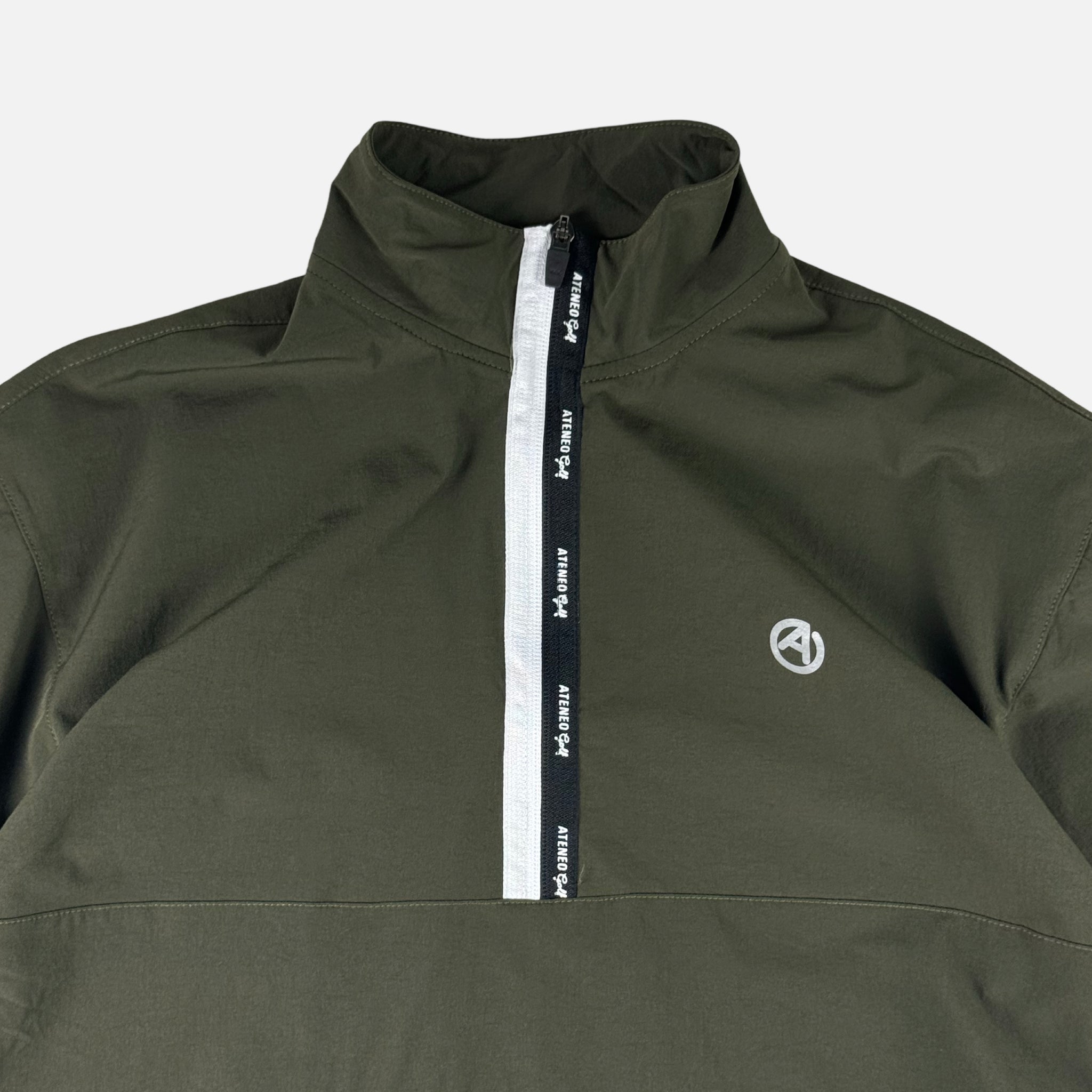 Graphite Green Pullover Zip S/S