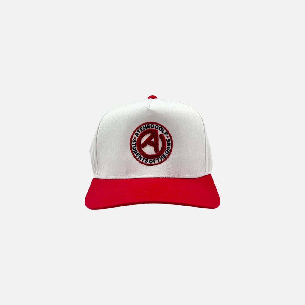 Fire Red Logo Crown Split Hat