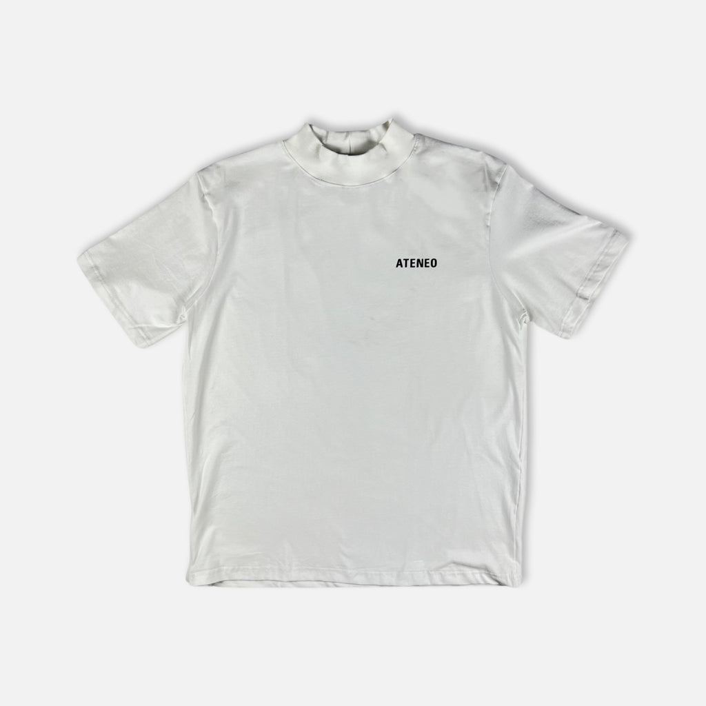 Mock Neck S/S White