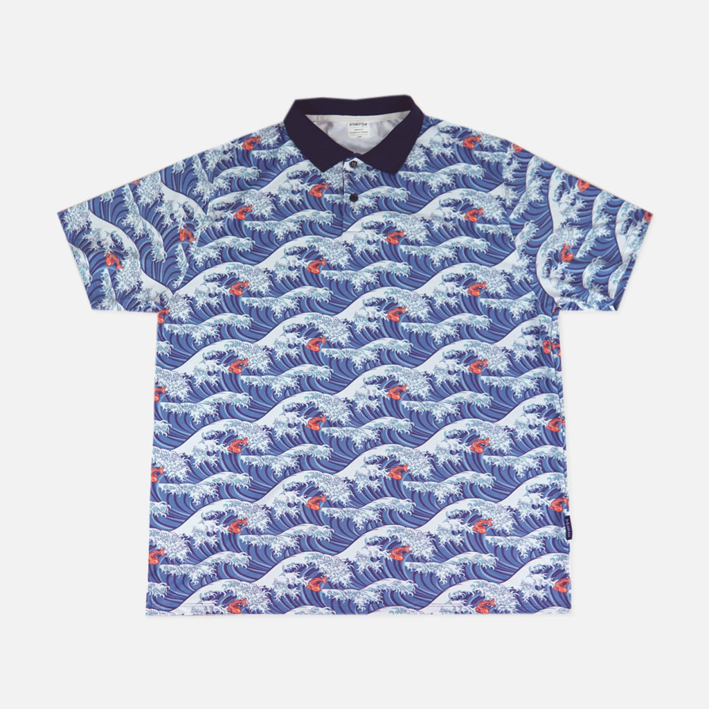 Koi Waves Golf Polo